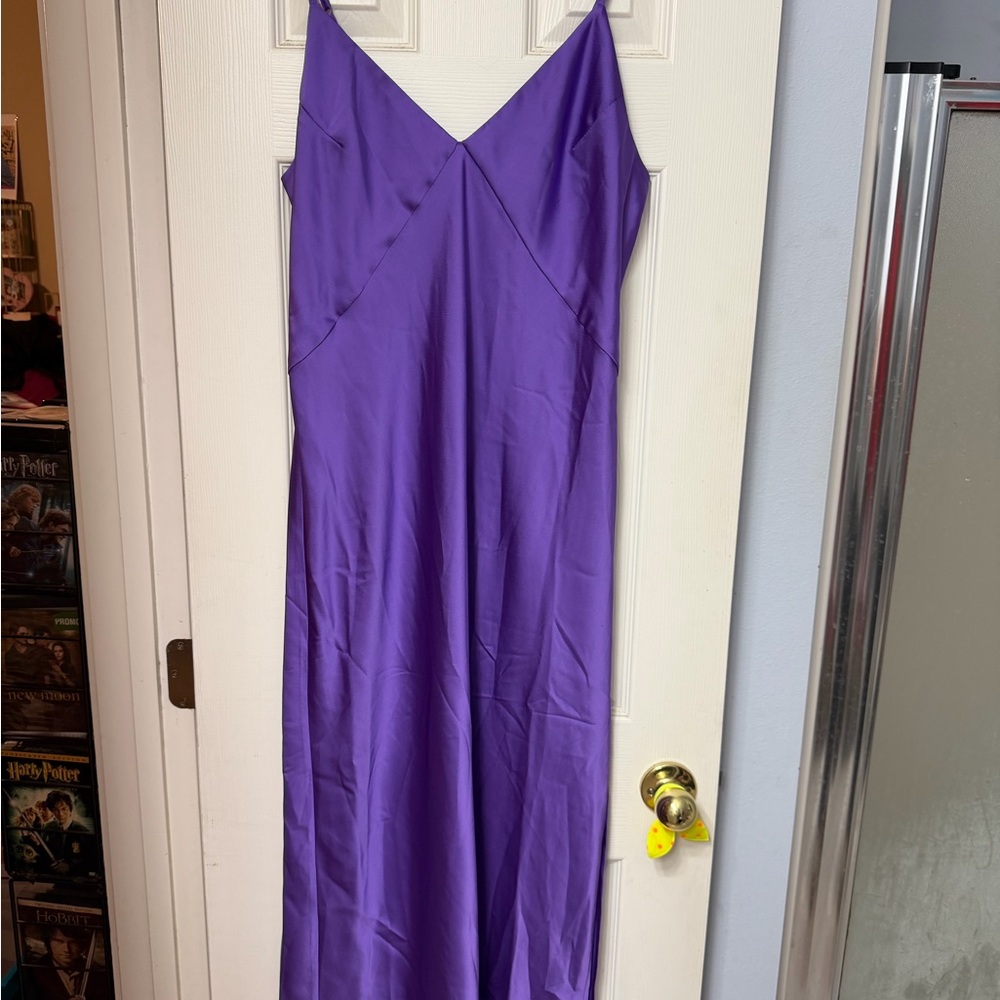 a new day Vibrant Purple Midi Dress